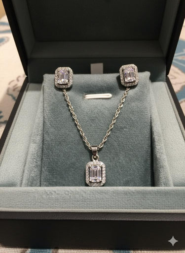 925 Silver Gleam Pendant Set